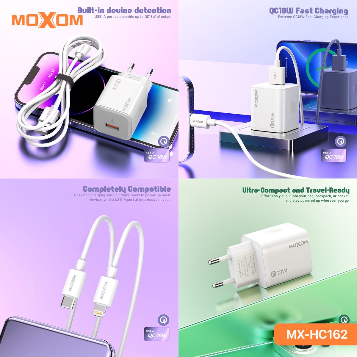 شاحن موكسوم MX-HC162 18W