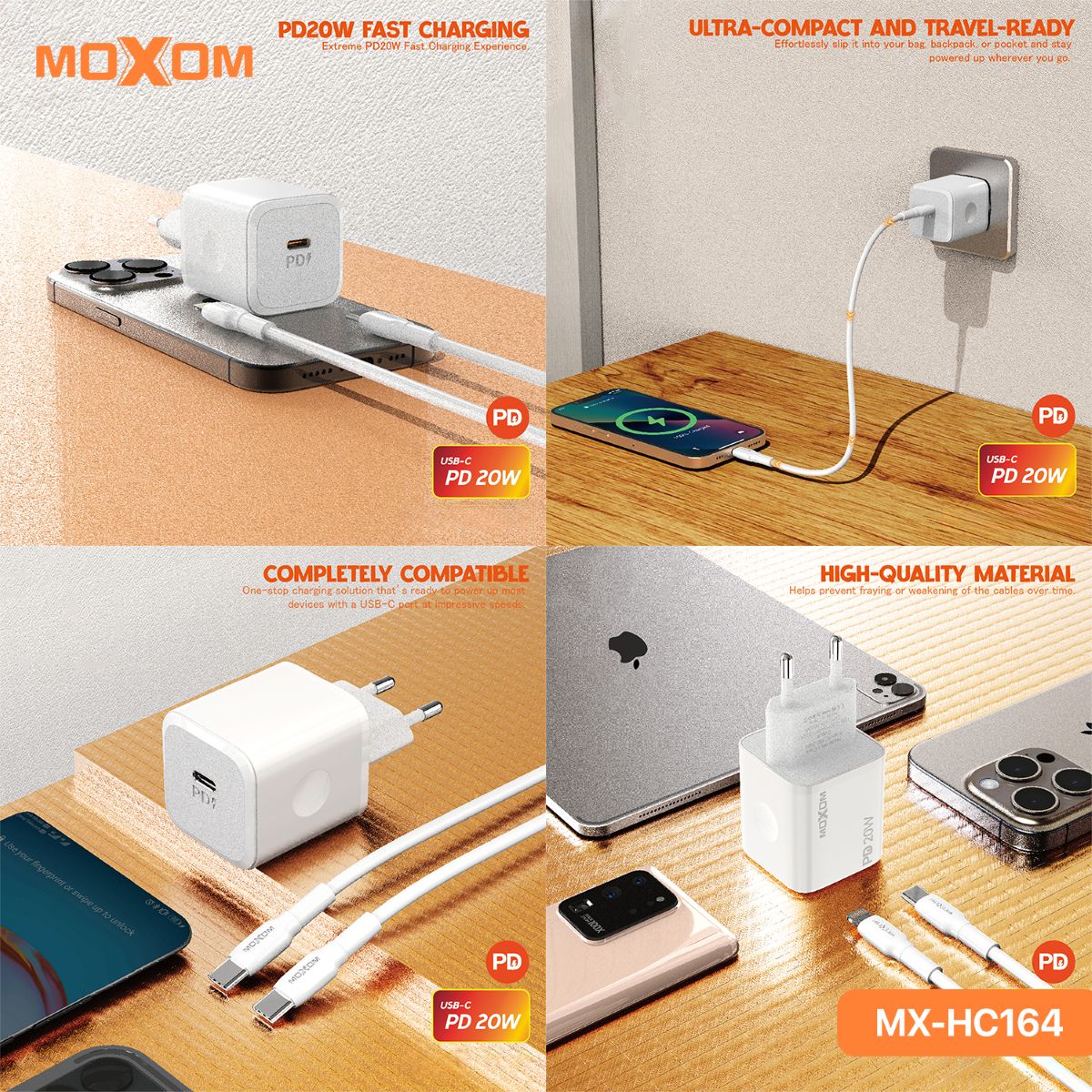 شاحن موكسوم MX-HC164 20W PD