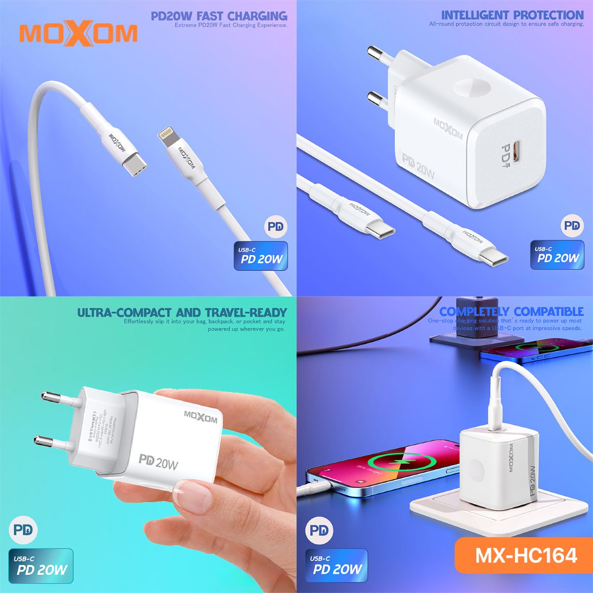 MOXOM MX-HC164 20W PD Charger