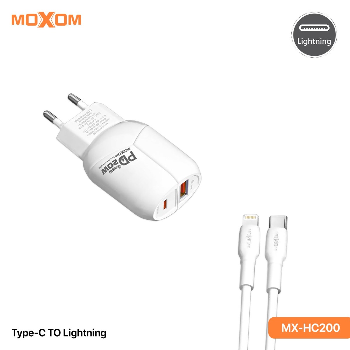 شاحن موكسوم MX-HC200 20W PD