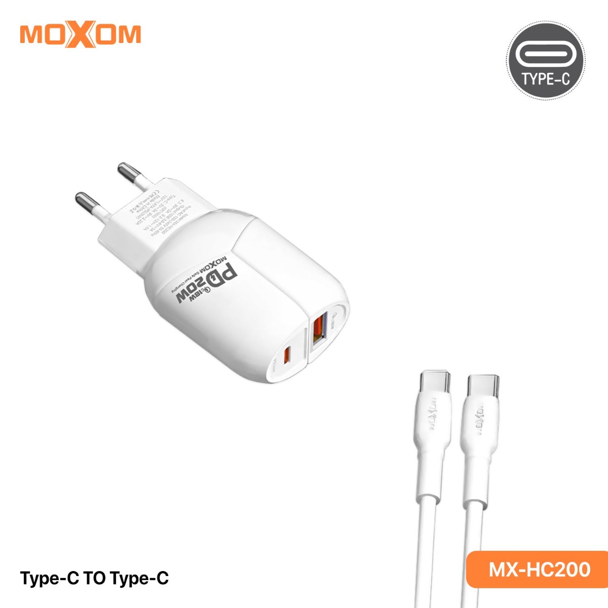 MOXOM MX-HC200 20W PD Charger