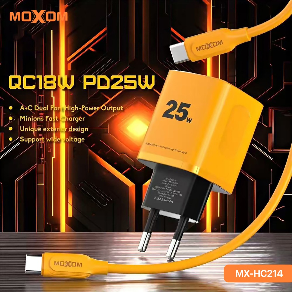شاحن موكسوم MX-HC214 25W PD