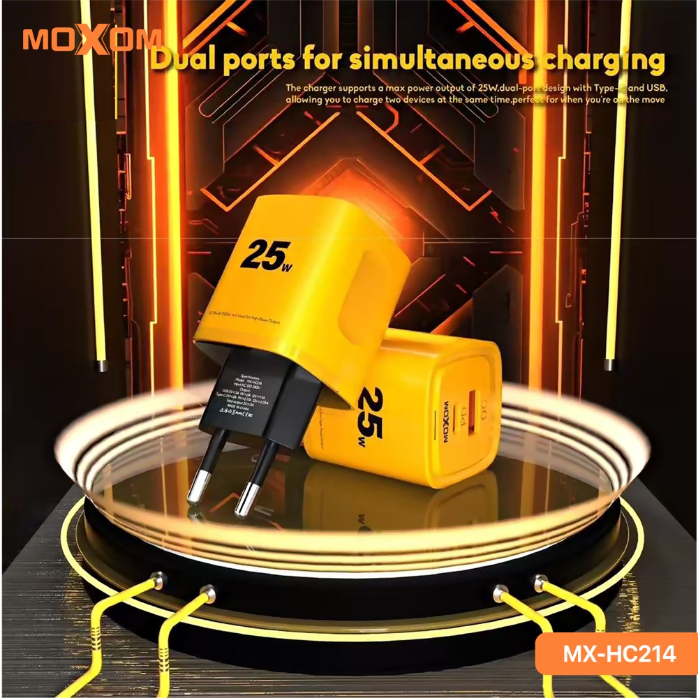 شاحن موكسوم MX-HC214 25W PD