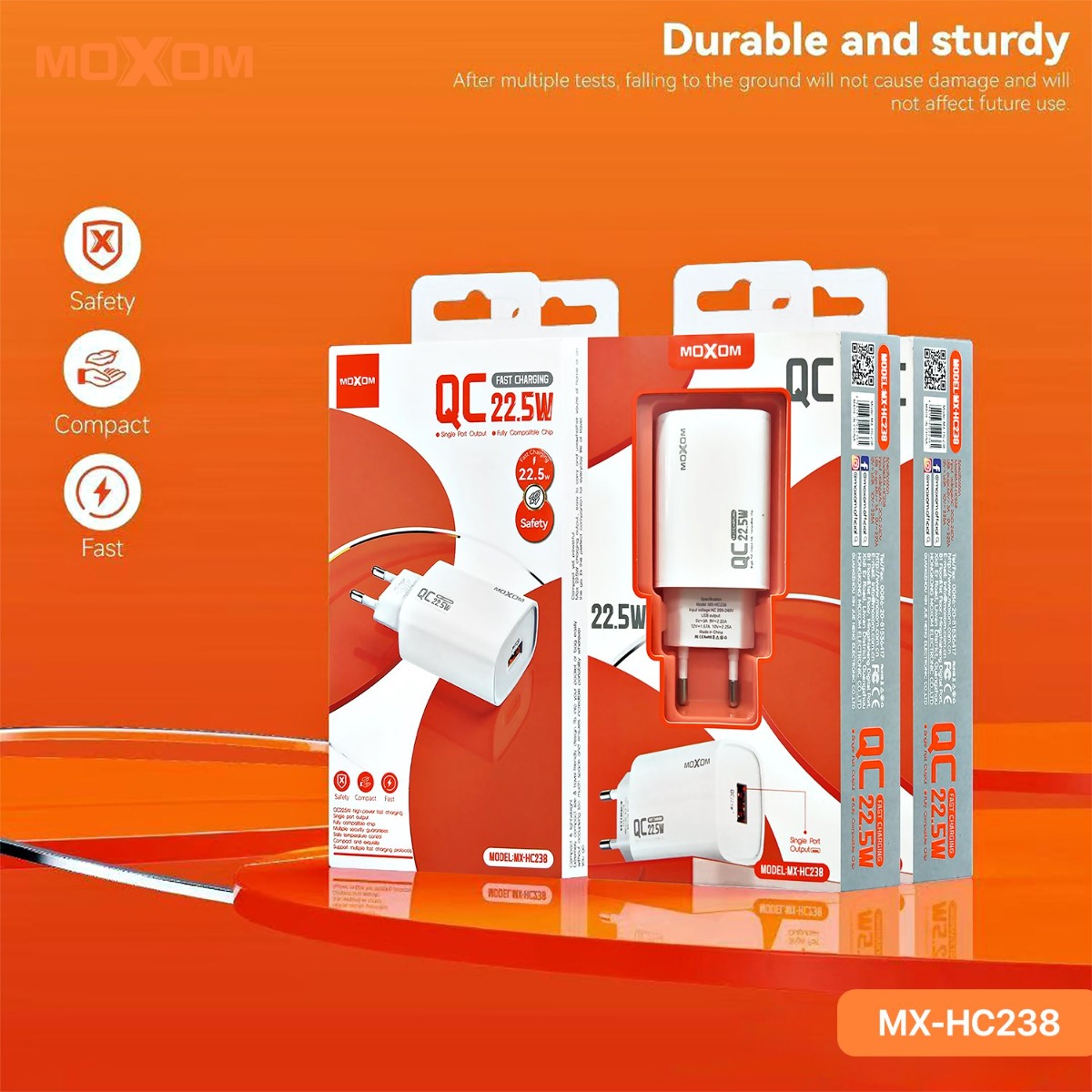MOXOM MX-HC238 22.5W Charger