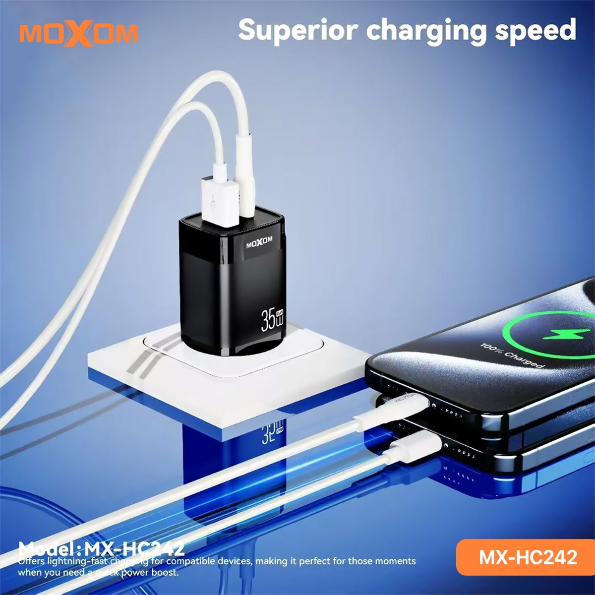 شاحن موكسوم MX-HC242 35W