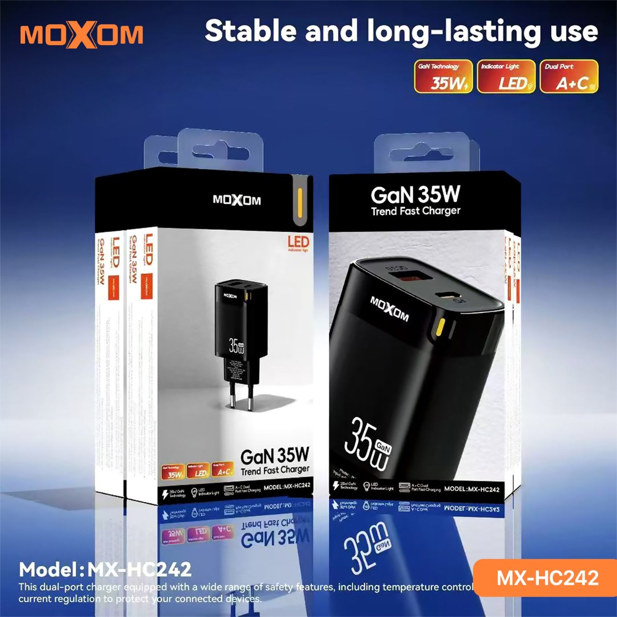 شاحن موكسوم MX-HC242 35W