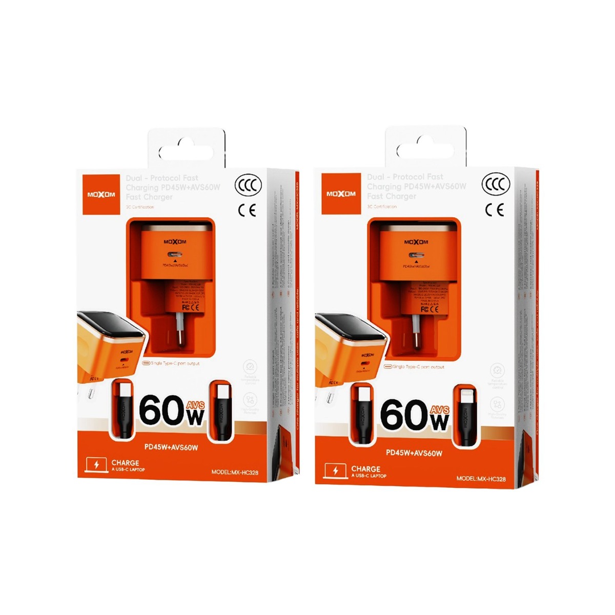 شاحن موكسوم MX-HC328 45W PD & 60W AVS