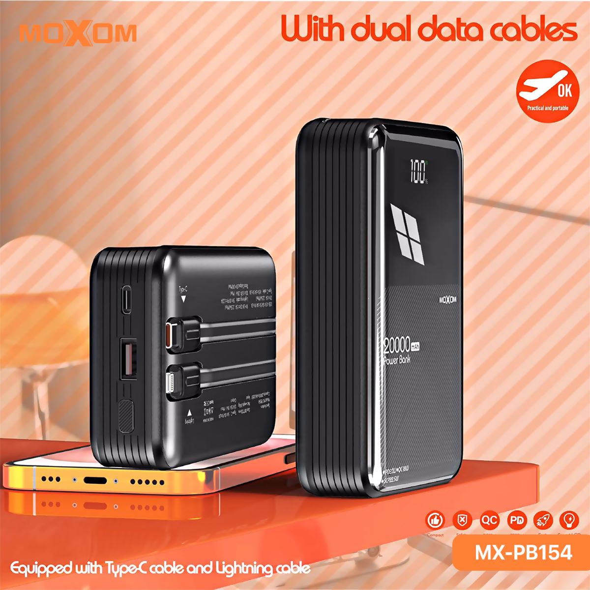 MOXOM MX-PB154 20000mAh Power Bank