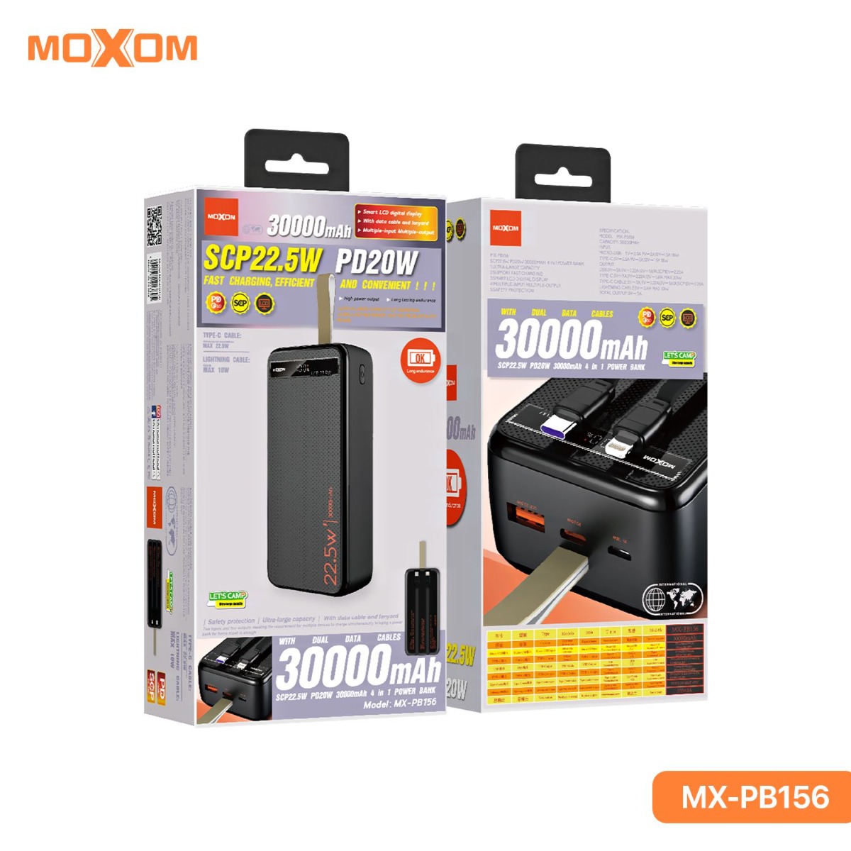 MOXOM MX-PB156 30000mAh Power Bank