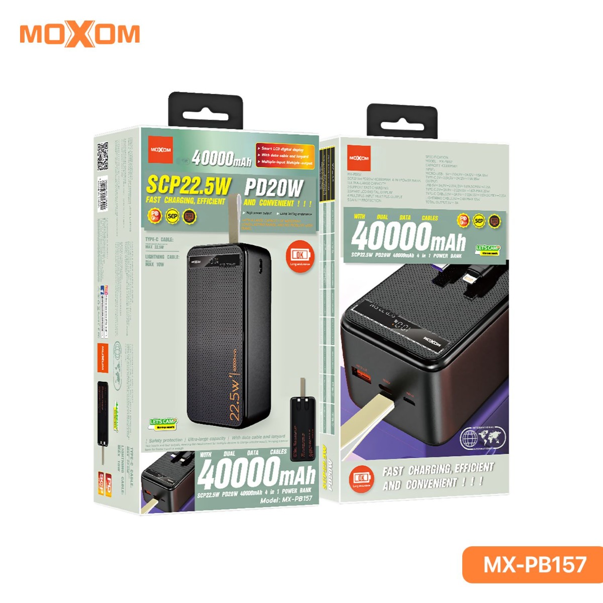 بوربانك موكسوم MX-PB157 40000mAh