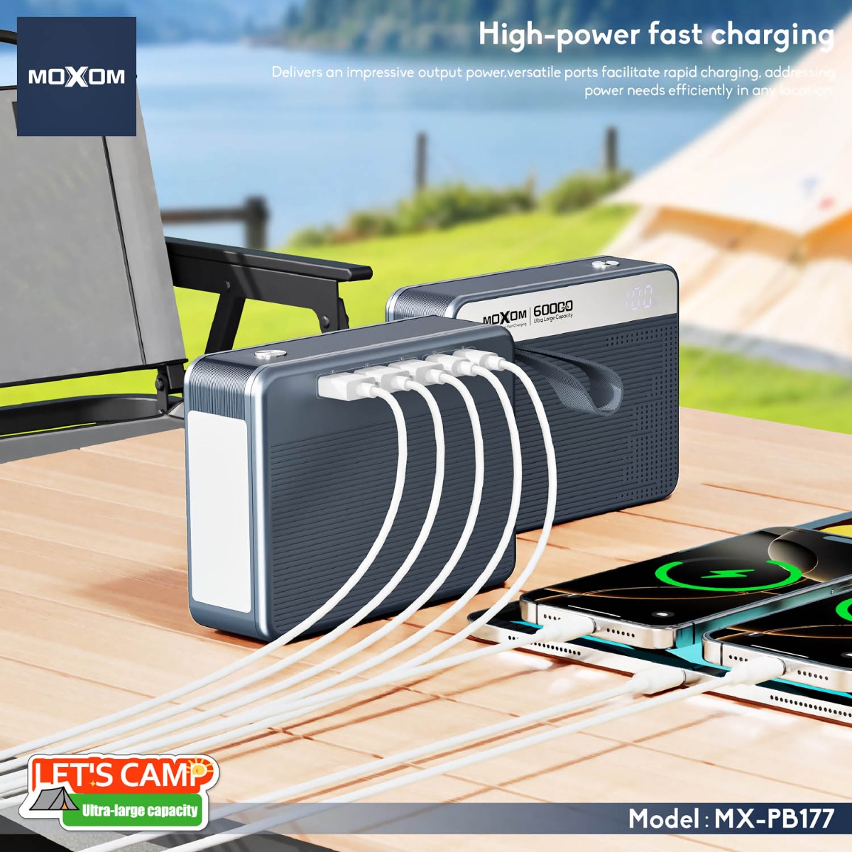 MOXOM MX-PB177 60000mAh Power Bank
