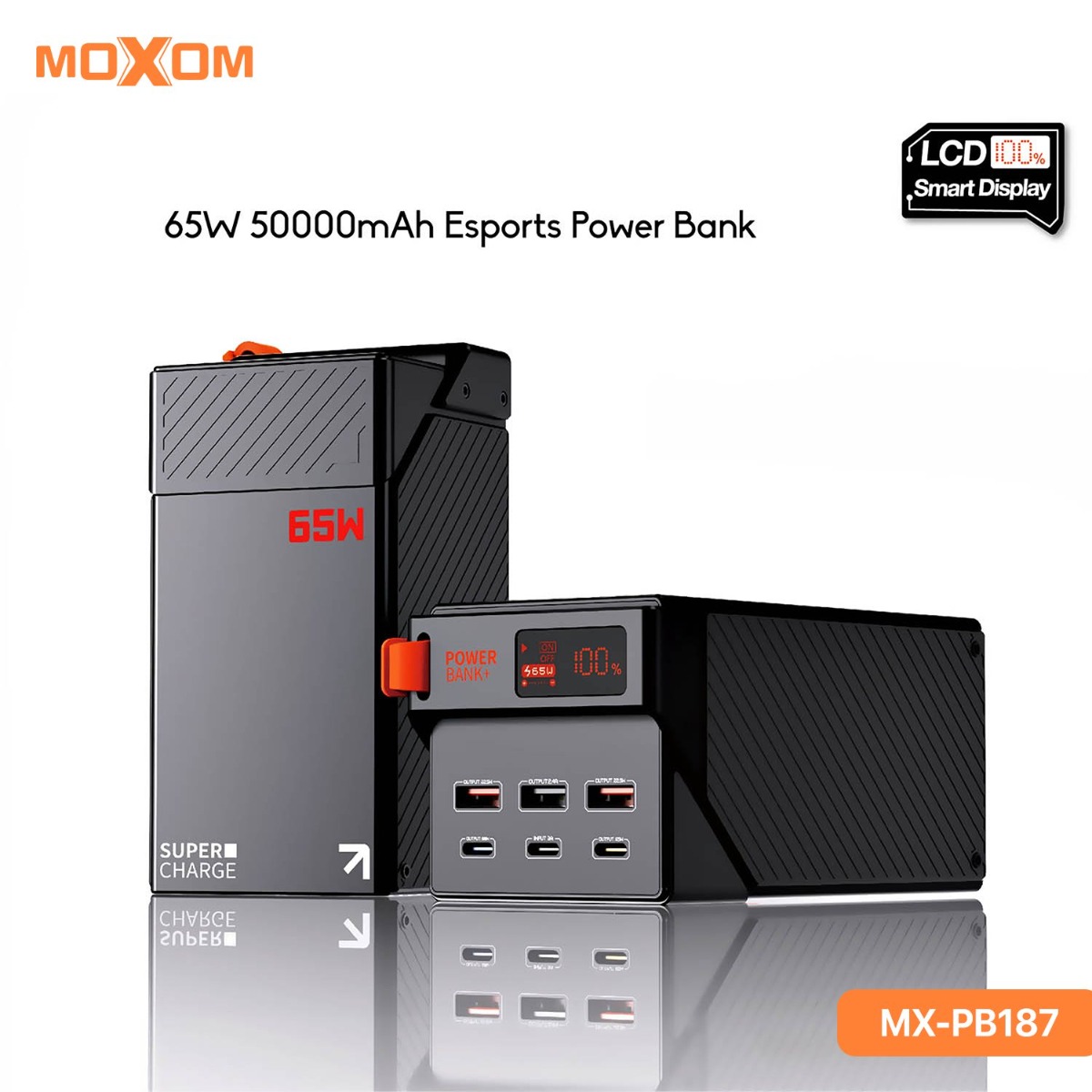 MOXOM MX-PB187 50000mAh 65W Power Bank