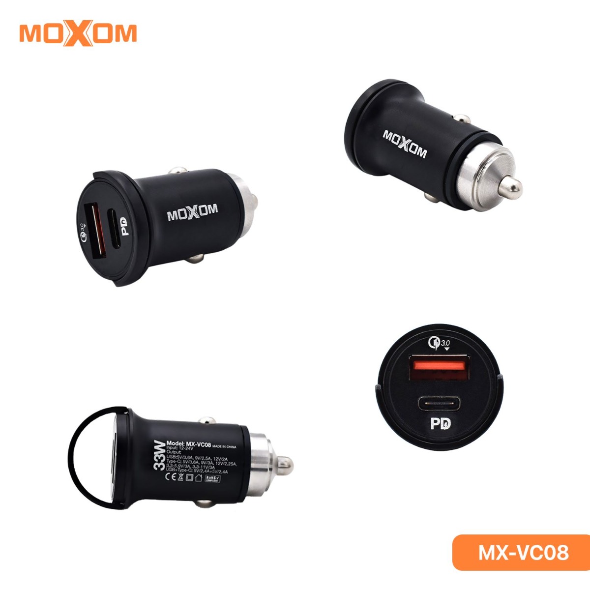 MOXOM MX-VC08 PD Car Charger