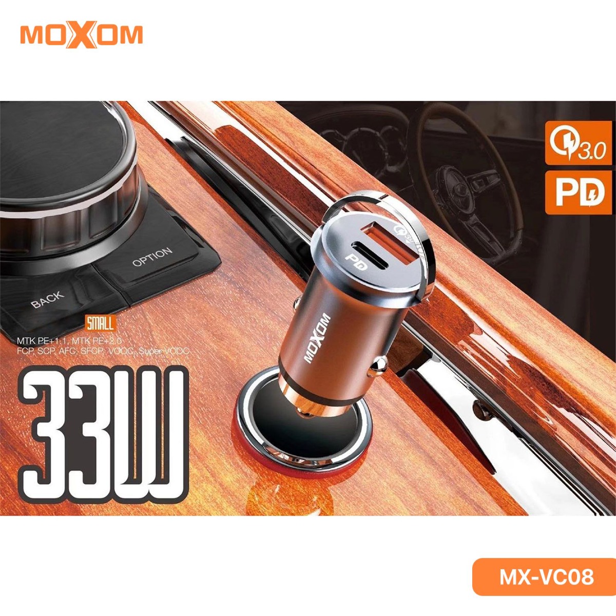 MOXOM MX-VC08 PD Car Charger