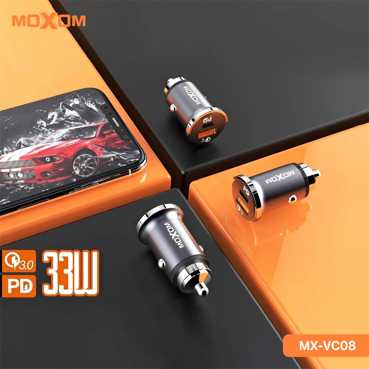 MOXOM MX-VC08 PD Car Charger