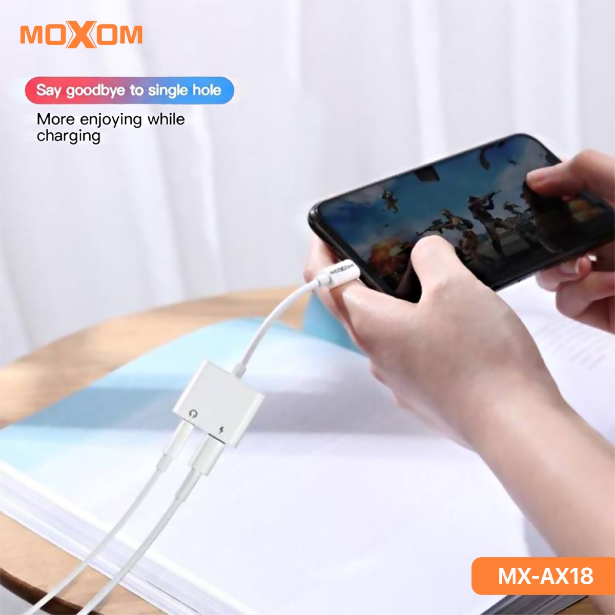 تحويلة صوت وشحن موكسوم MX-AX18