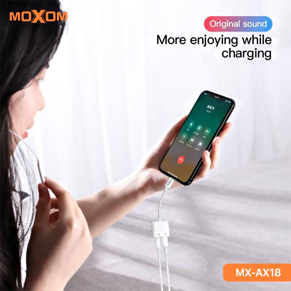 تحويلة صوت وشحن موكسوم MX-AX18