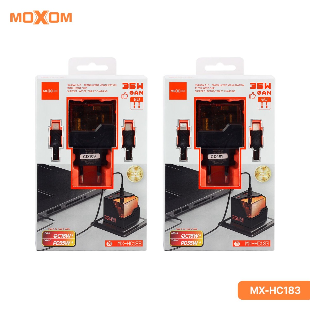 شاحن موكسوم MX-HC183 35W PD