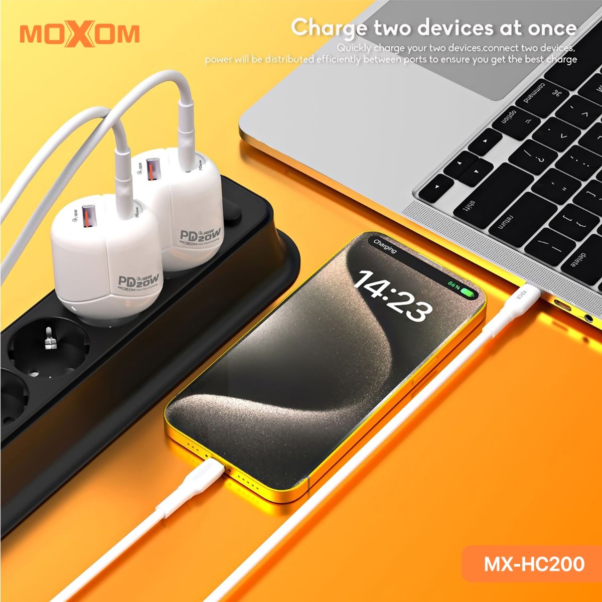 شاحن موكسوم MX-HC200 20W PD