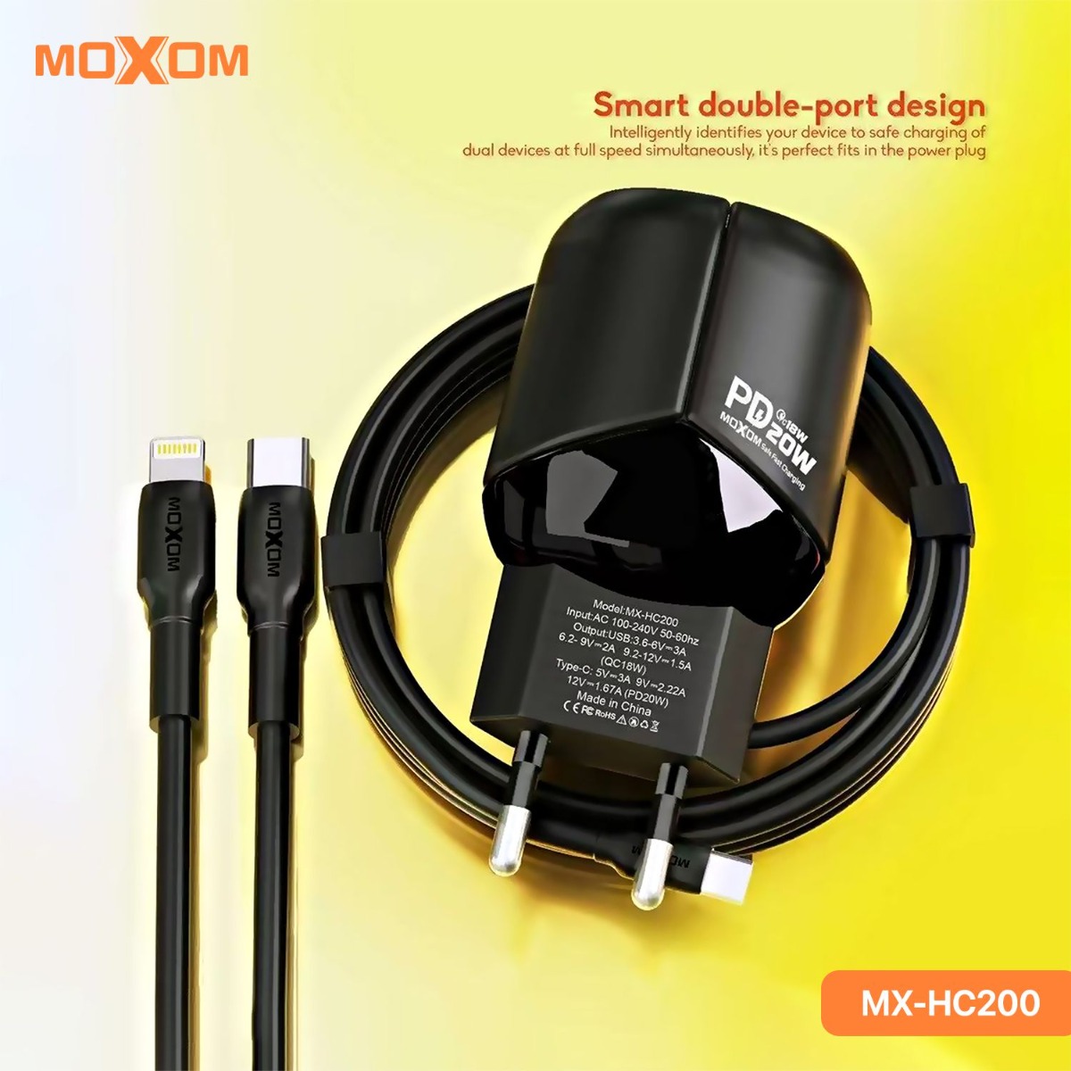 شاحن موكسوم MX-HC200 20W PD