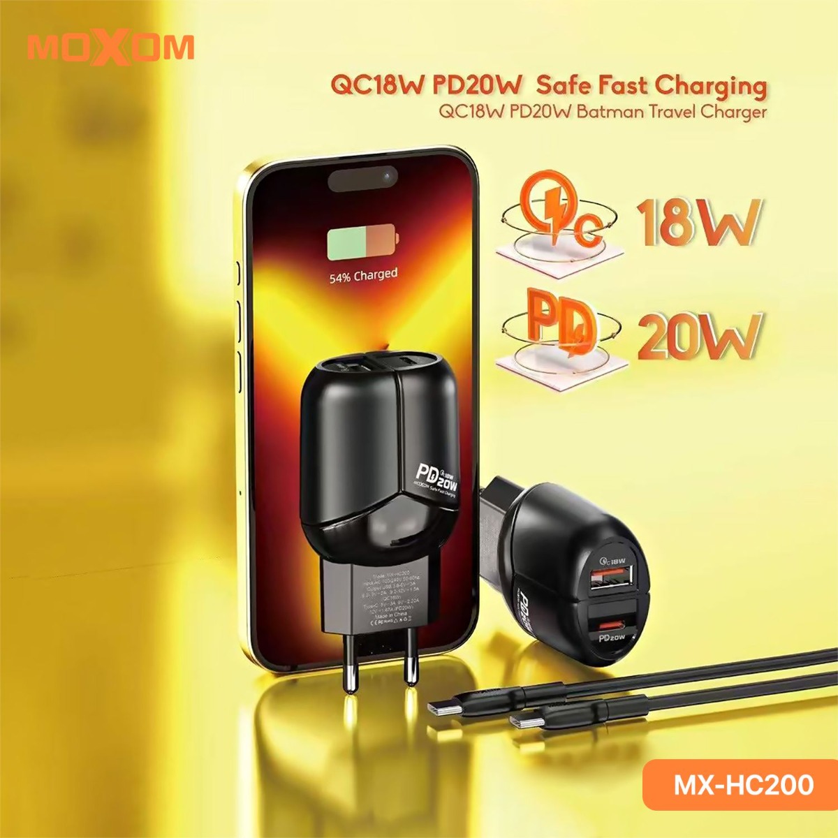 MOXOM MX-HC200 20W PD Charger