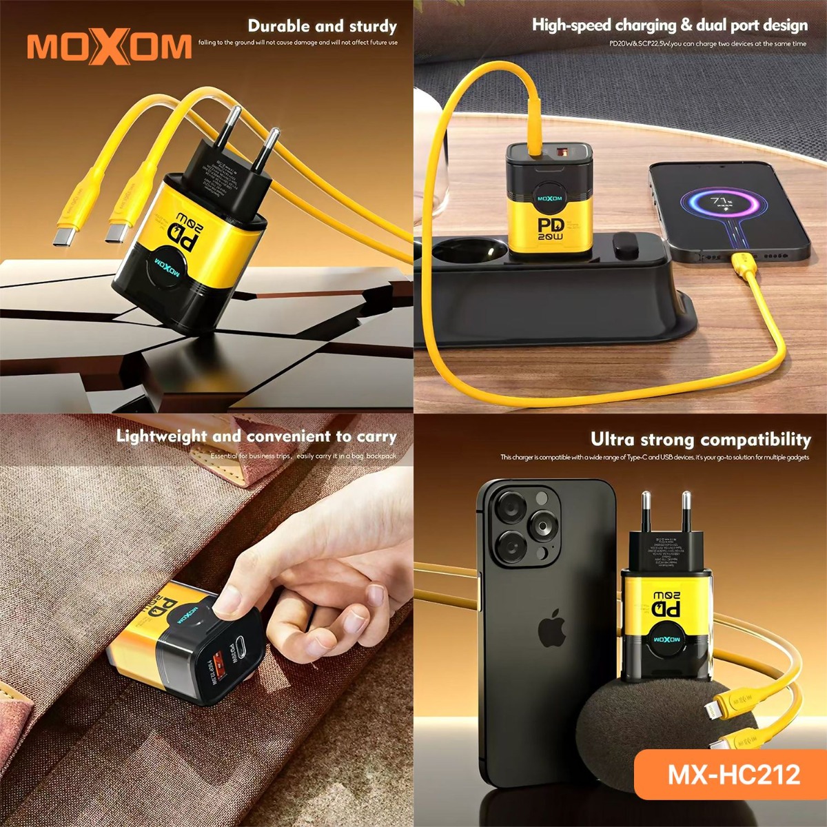 MOXOM MX-HC212 20W PD Charger