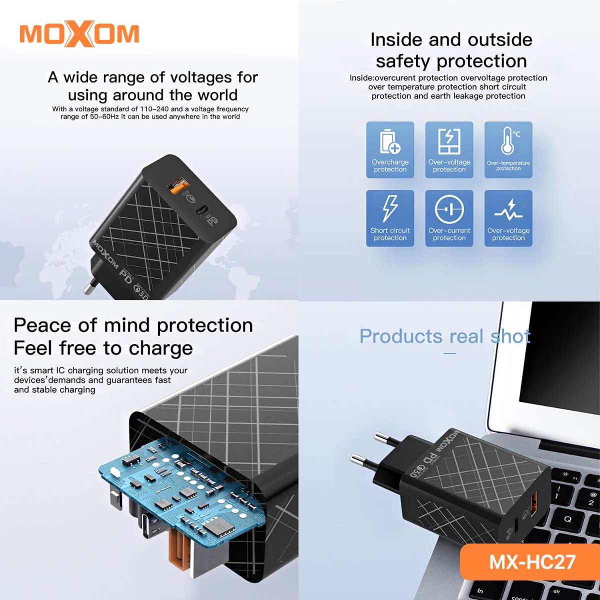 شاحن موكسوم MX-HC27 20W PD