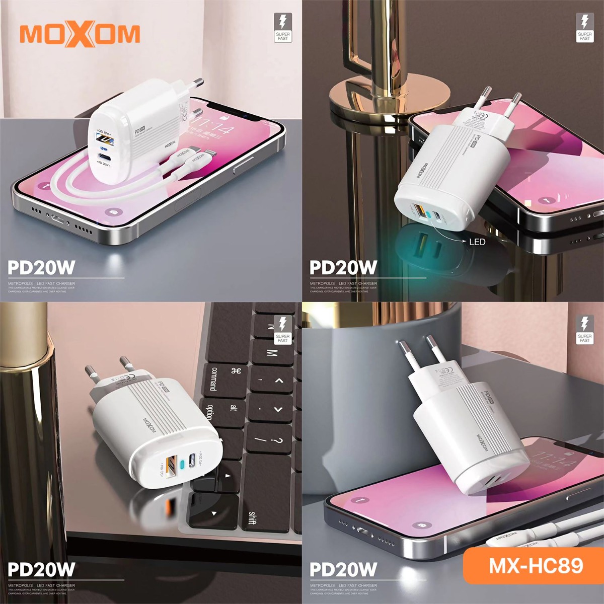 MOXOM MX-HC89 20W PD Charger