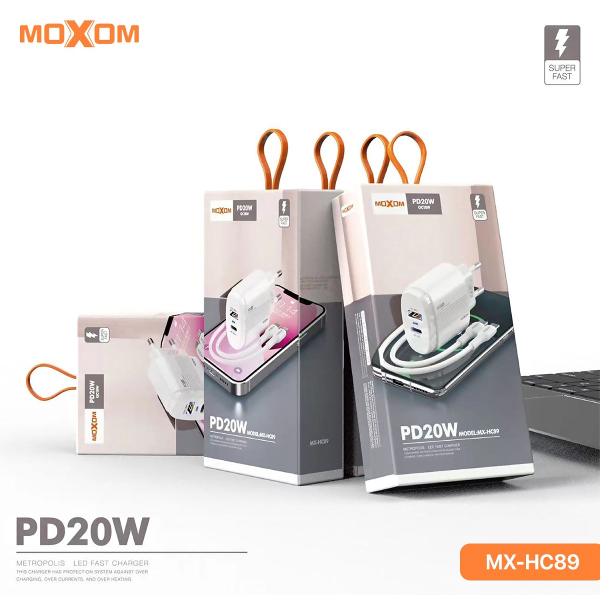 شاحن موكسوم MX-HC89 20W PD