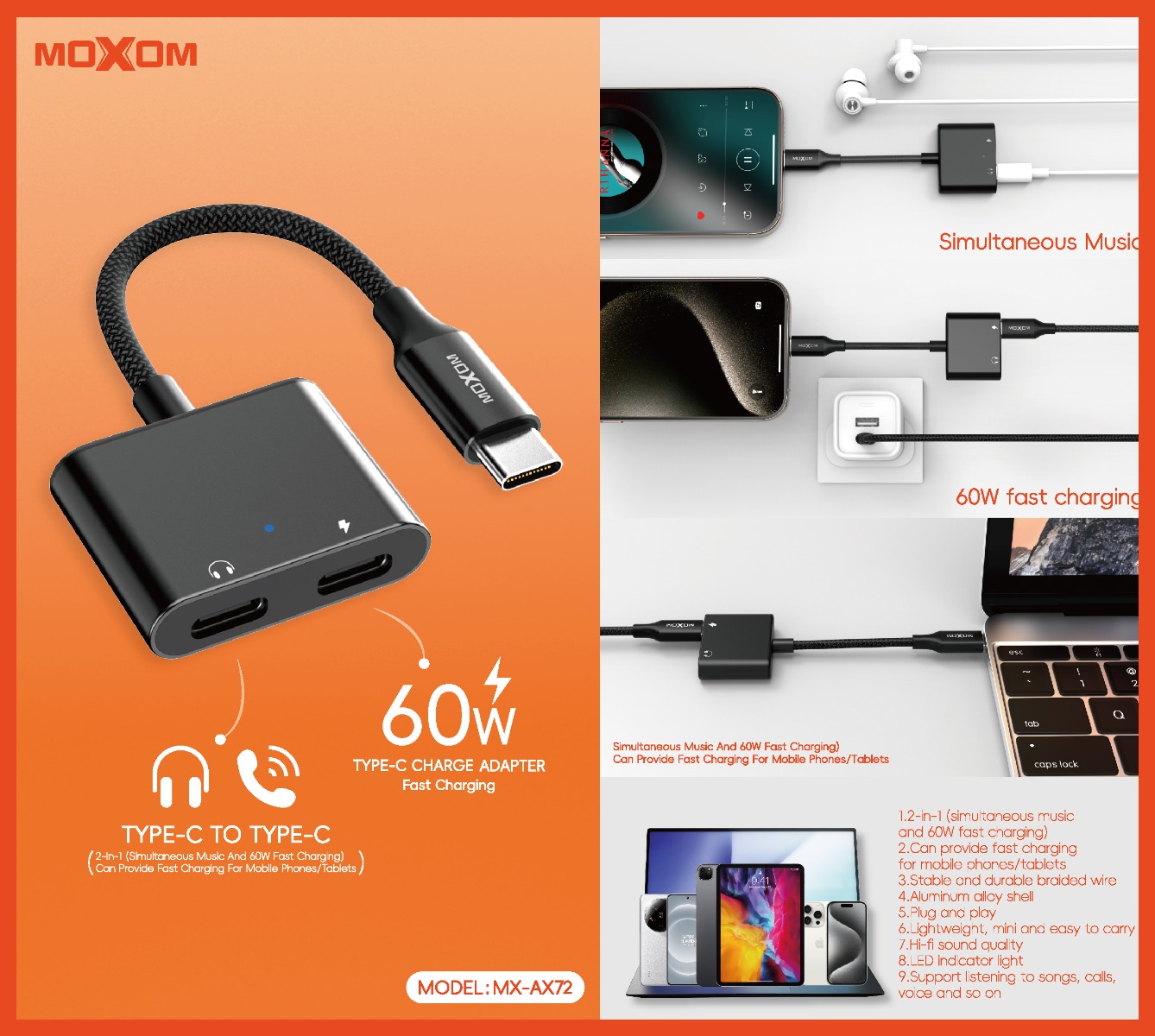 MOXOM MX-AX72 Audio Adapter