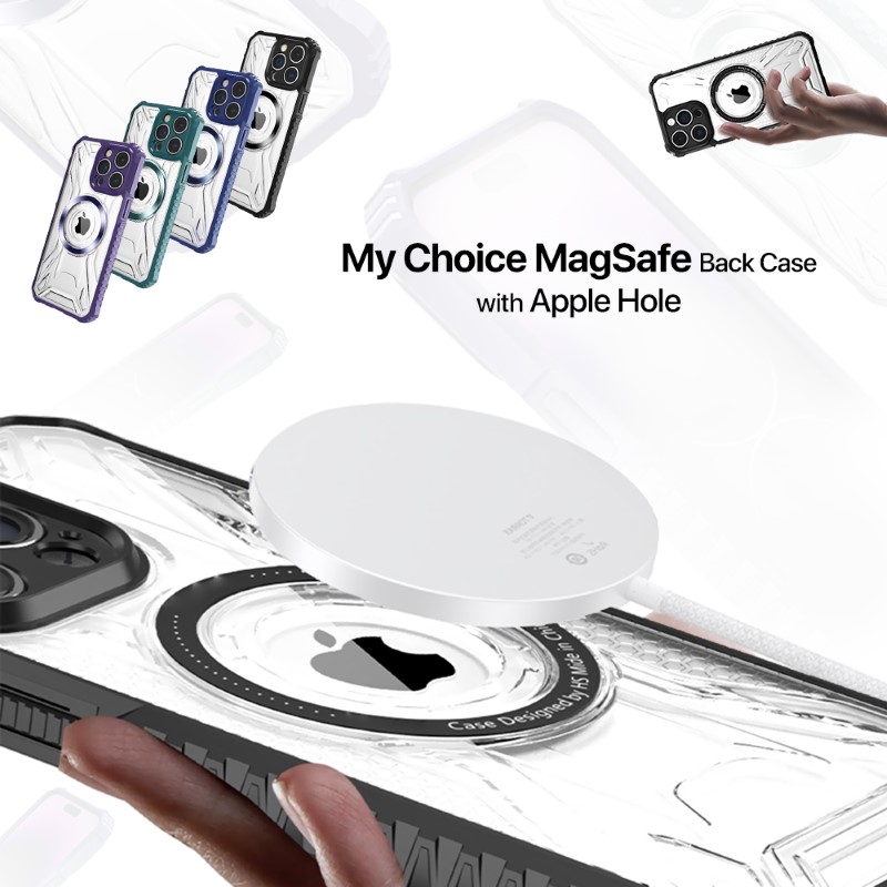 MyChoice Back Case with MagSafe & Apple Hole For iPhone