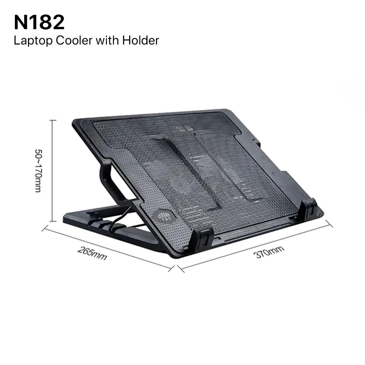N182 Laptop Cooler with Holder