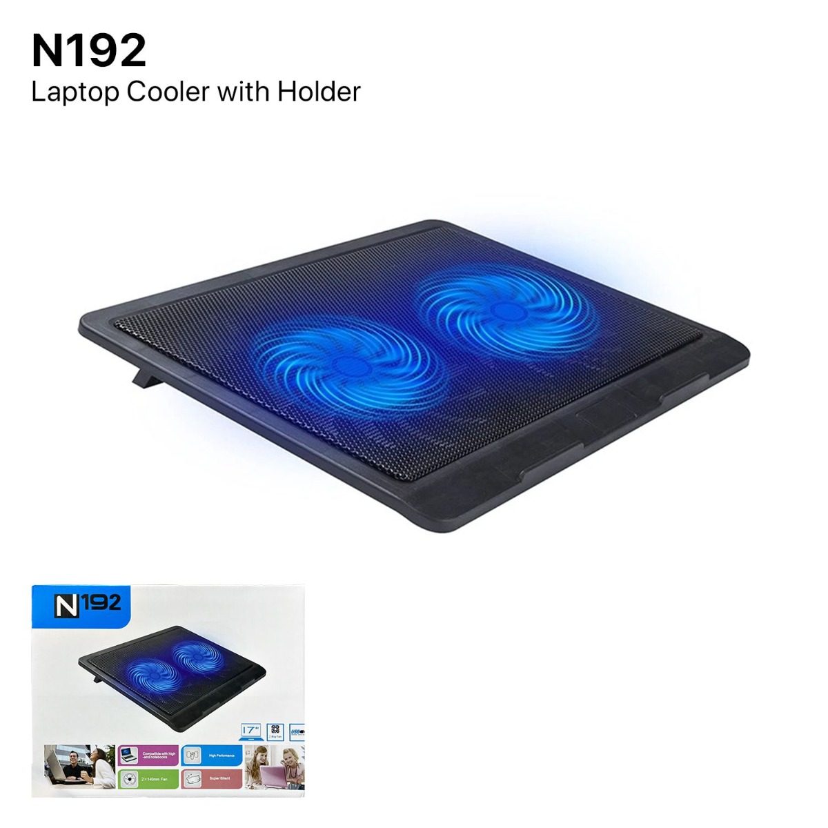 N192 Laptop Cooler with Holder