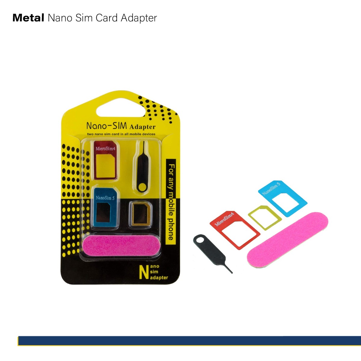 Nano Sim Card Adapter (Metal)