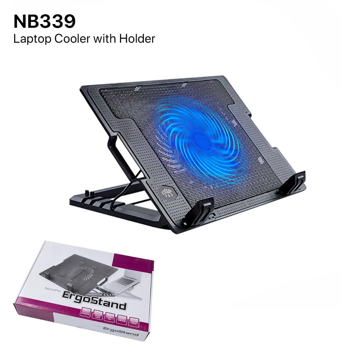 NB339 Laptop Cooler with Holder