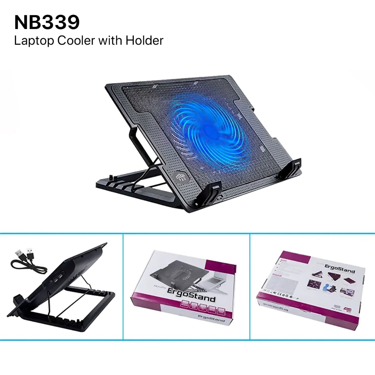 NB339 Laptop Cooler with Holder