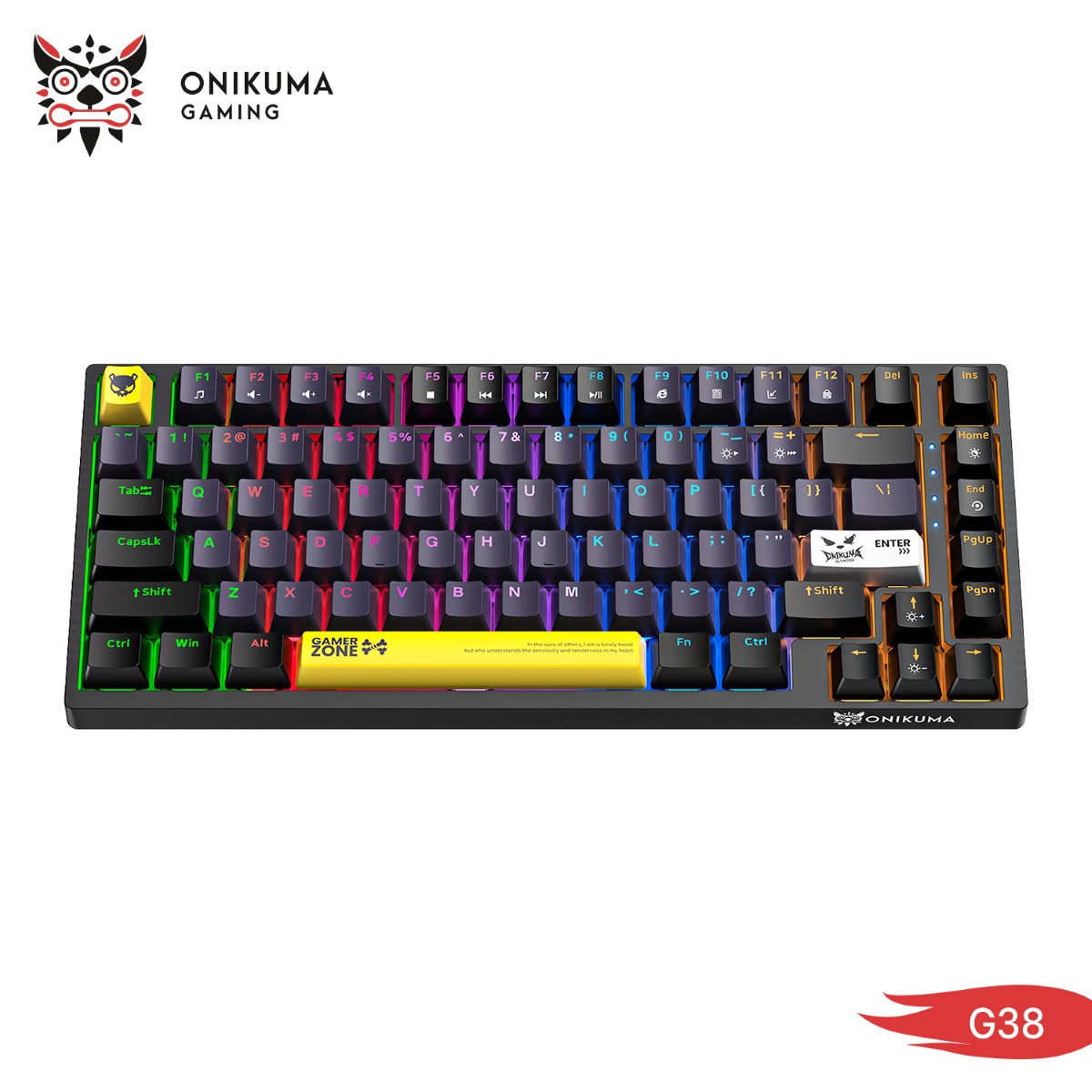 كيبورد ONIKUMA G58 Mechanical سلكي للألعاب - (82 كبسة)