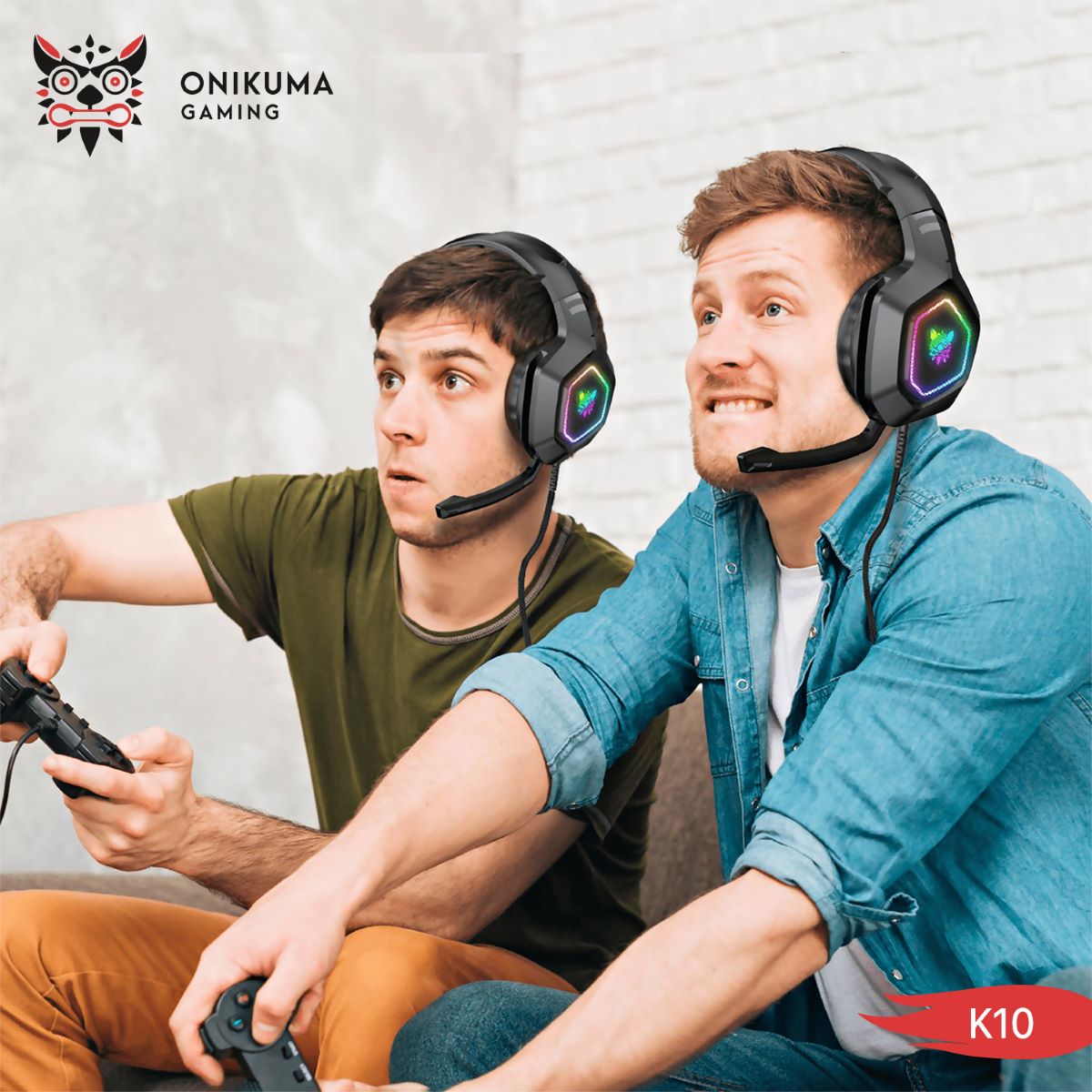 سماعة الرأس ONIKUMA K10 سلكية لألعاب الكمبيوتر والموبايل