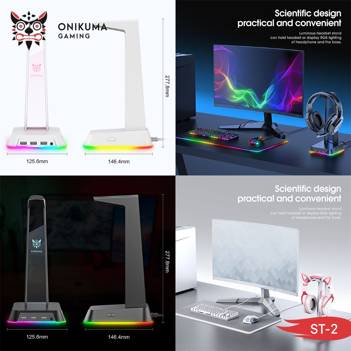 ONIKUMA ST-2 Wired Headphone Stand