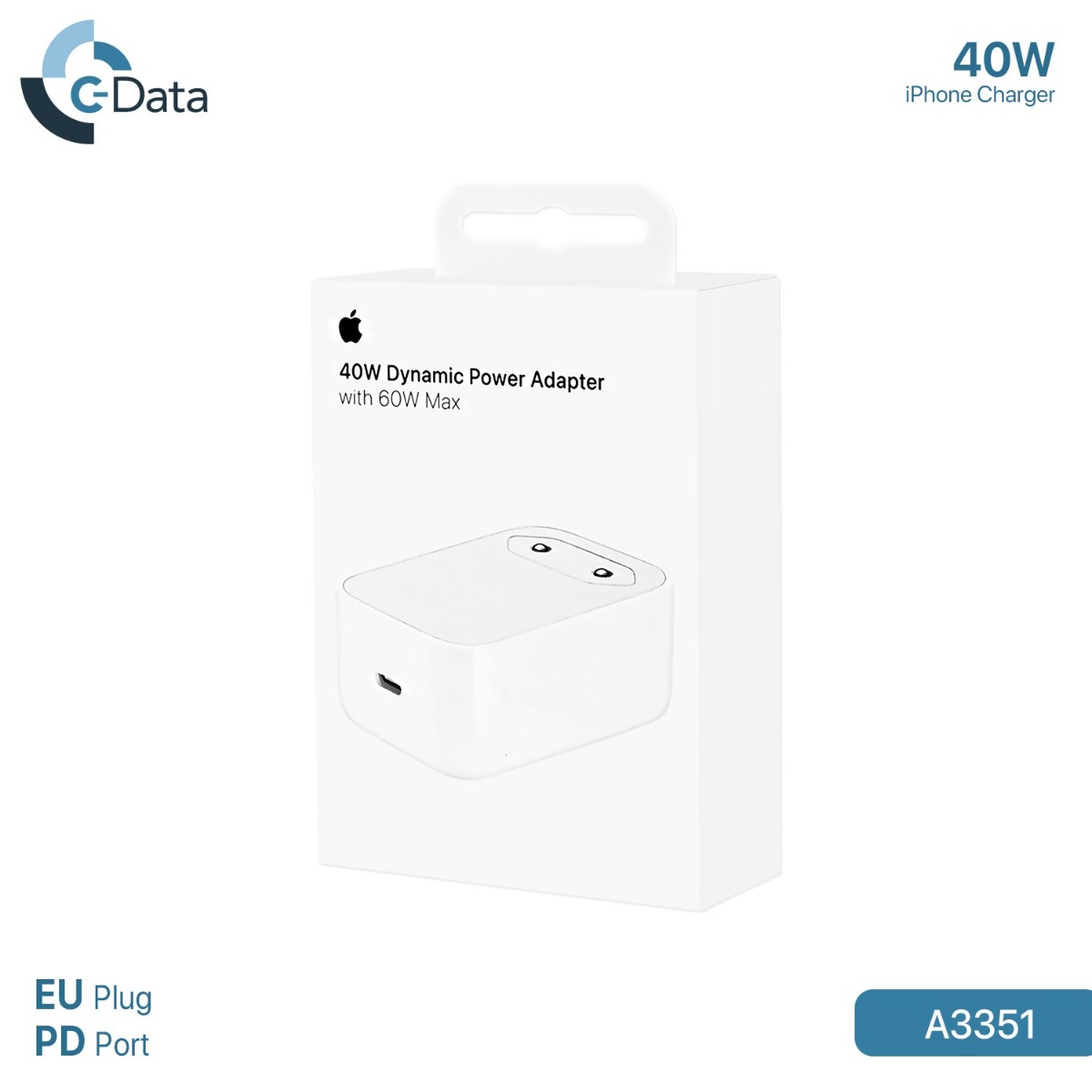 Original Apple C-Data 40W PD Charger