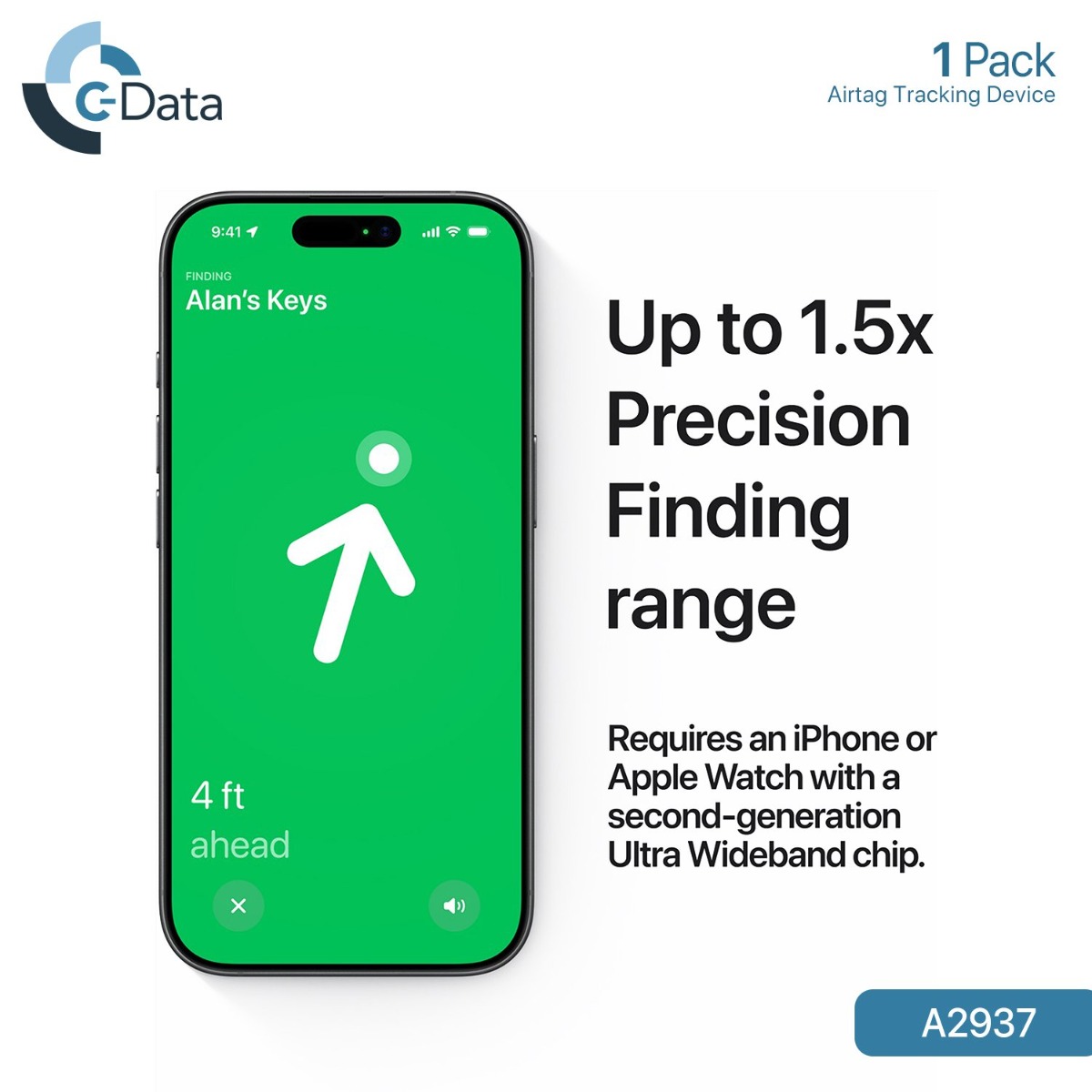 Original C-Data AirTag (2nd Gen) - 1 Pack