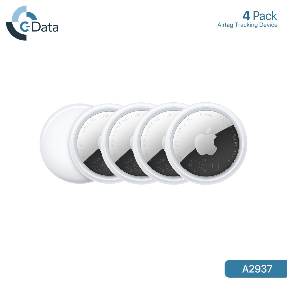 Original Apple C-Data AirTag (2nd Gen) - 4 Pack