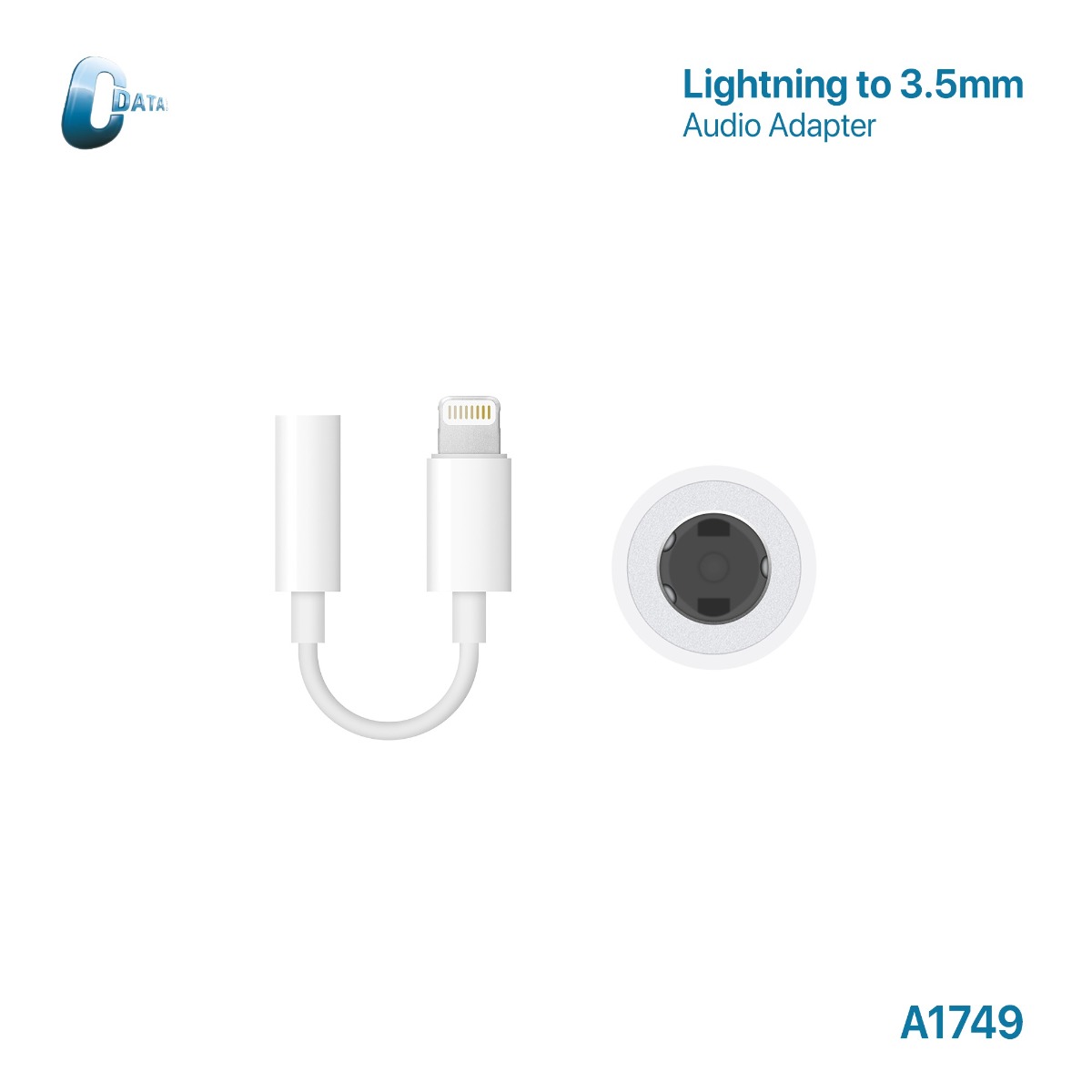 تحويلة صوت C-Data من Lightning إلى 3.5 ملم أصلية