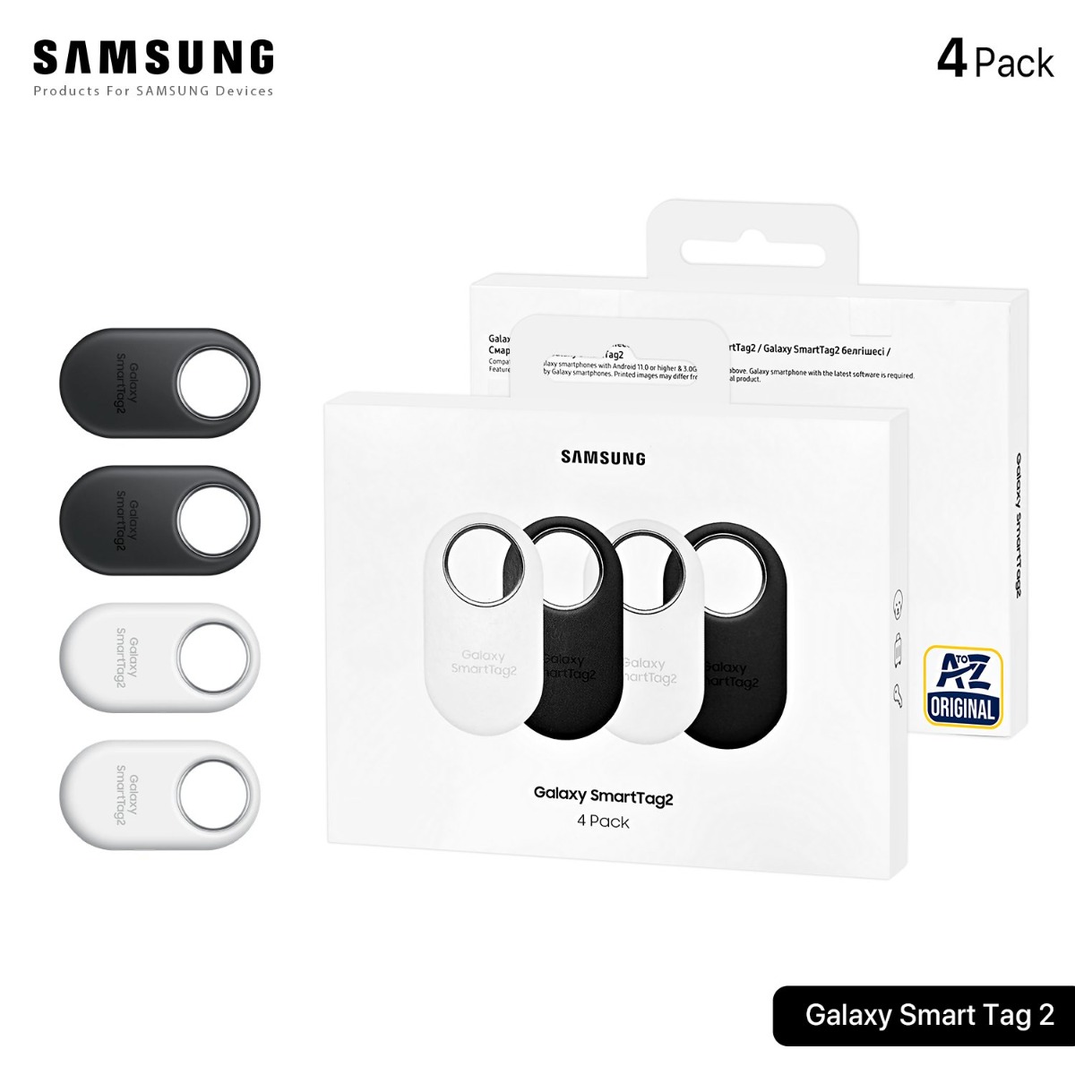 Original Samsung Galaxy SmartTag2 AirTag - 4 Pack