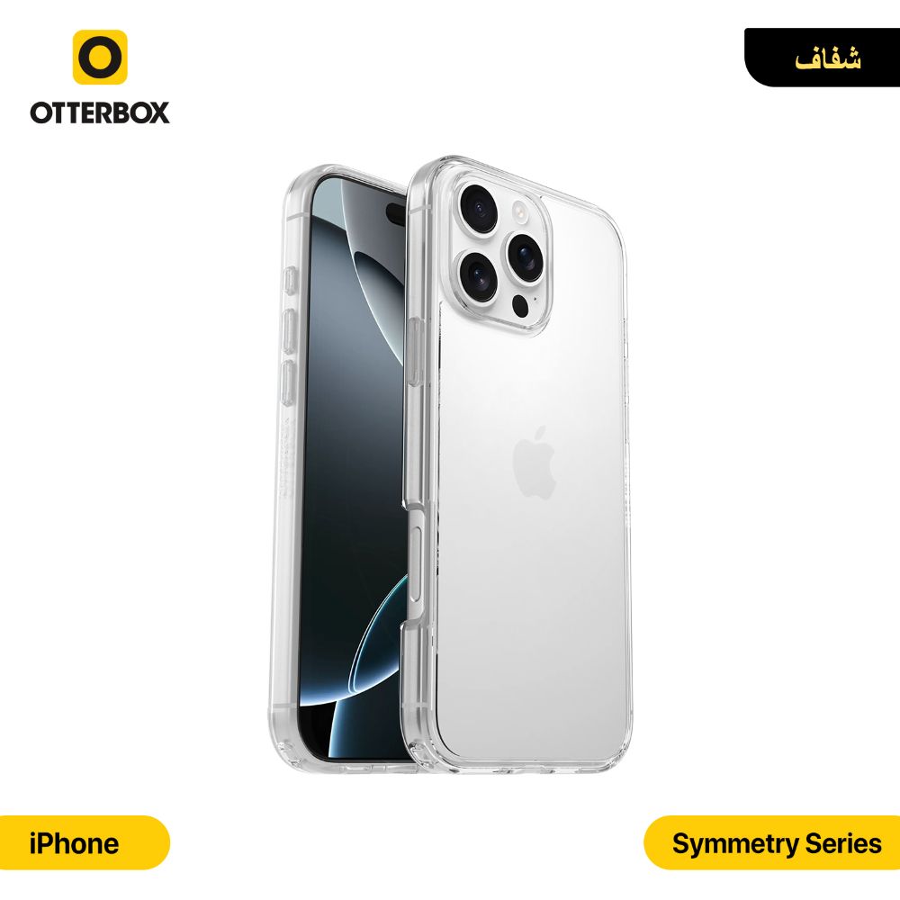 حماية ظهر OTTERBOX Symmetry شفافة مع لوجو لأجهزة الموبايل