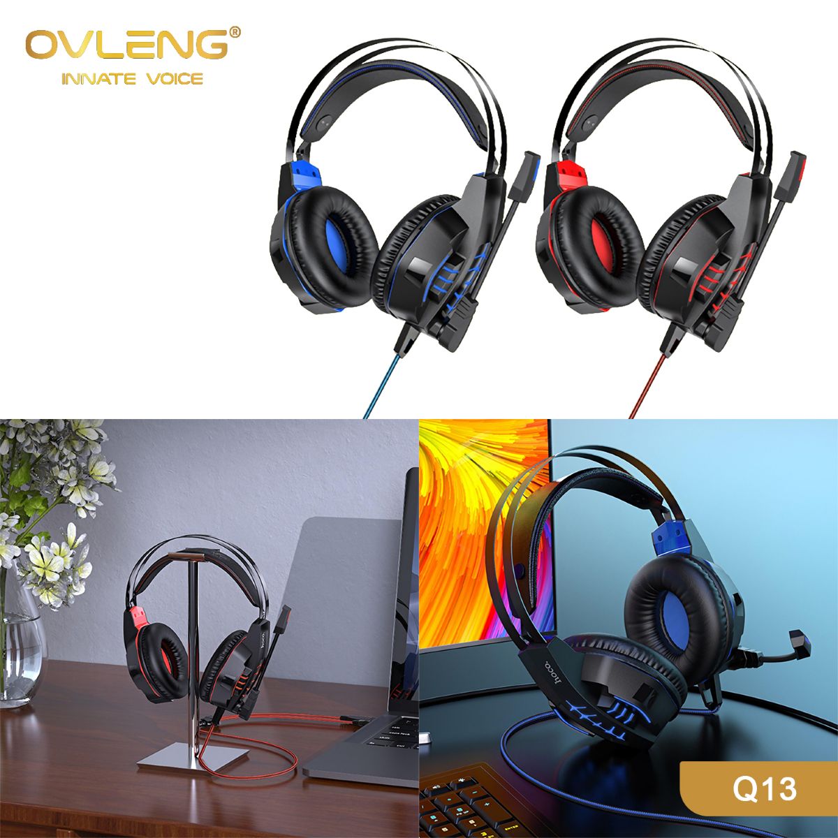 OVLENG Q13 7.1 Wired Computer Gaming Headphone