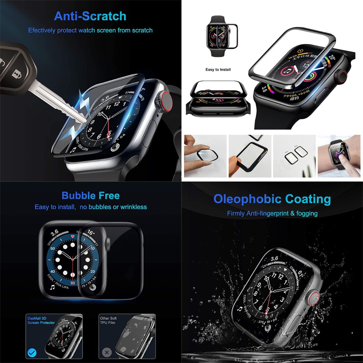 PMMA Apple Watch Screen Protection