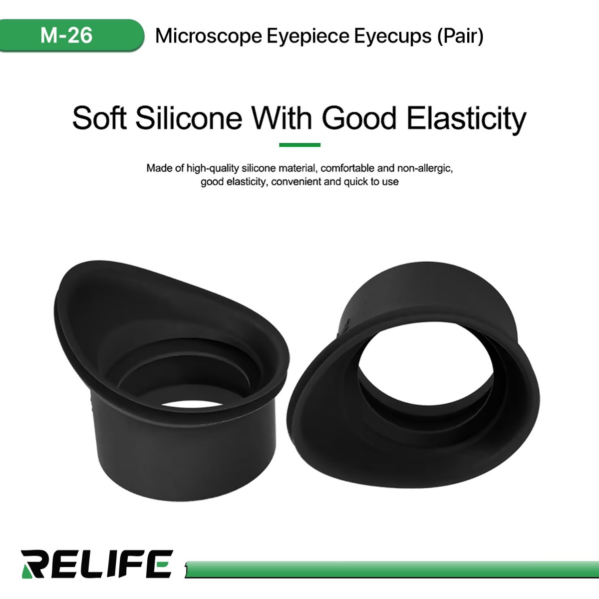 RELIFE M-26 Microscope Eyepiece Eyecups (Pair)
