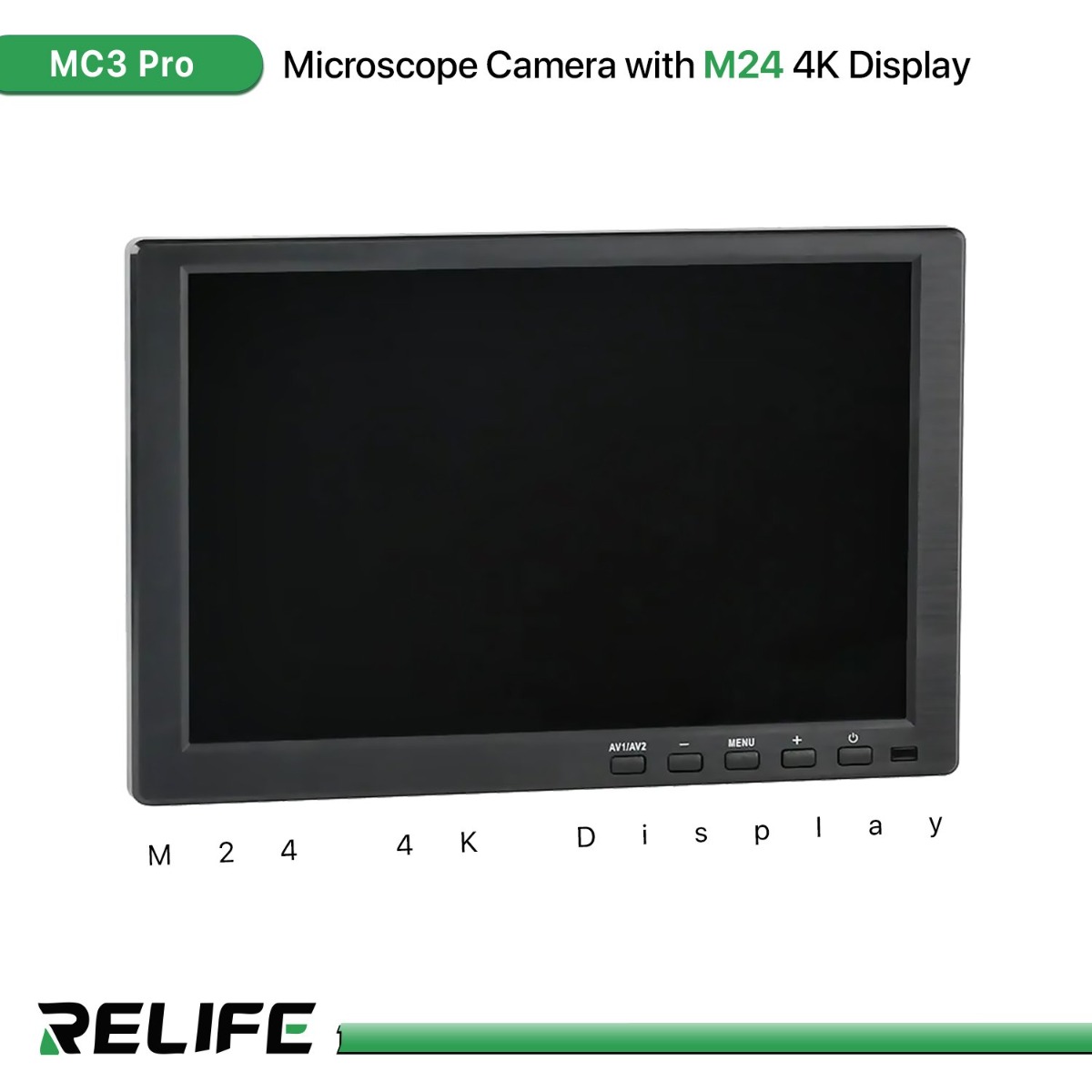 كاميرا مجهر RELIFE MC3 Pro مع شاشة M24 4K