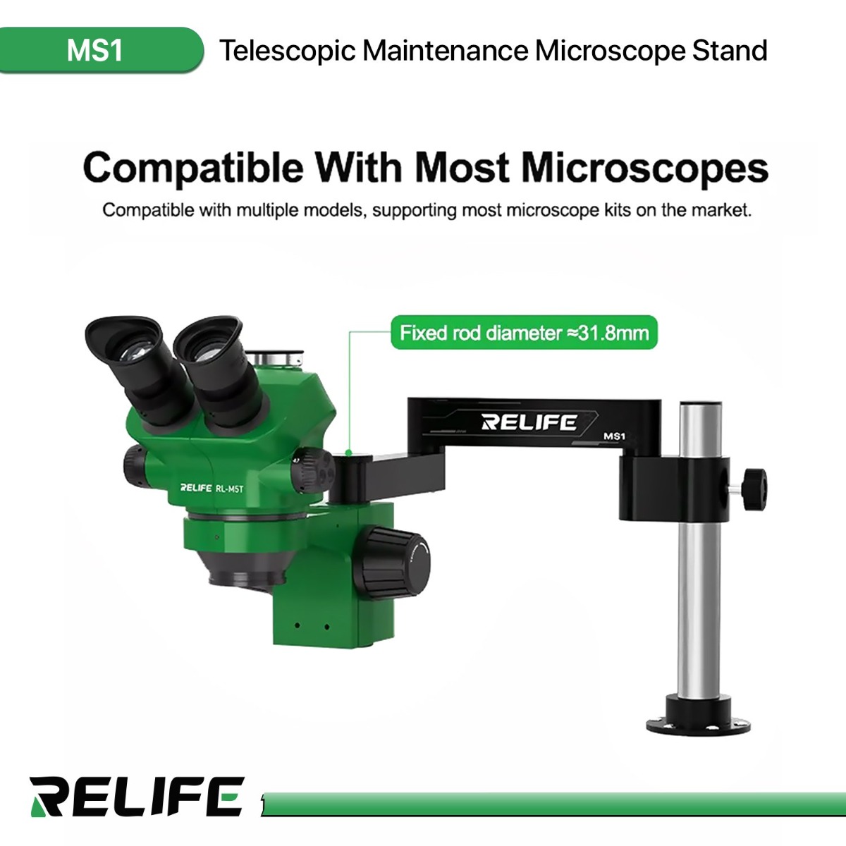 RELIFE MS1 Telescopic Maintenance Microscope Stand